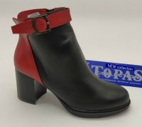 133198 Женские кожаные ботинки Topas™ оптом от производителя