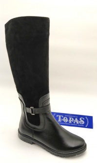 133823 Женские кожаные сапоги Topas™ оптом от производителя обуви