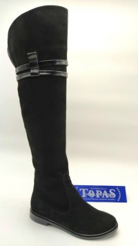133321 Женские кожаные ботфорты Topas™ оптом от производителя обуви