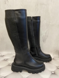 153638 Женские кожаные сапоги Topas™ оптом от производителя обуви