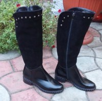 114763 Женские кожаные сапоги Topas™ оптом от производителя обуви