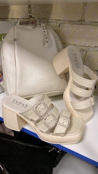 155283 Женские кожаные сабо Topas™ оптом от производителя обуви
