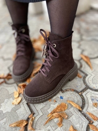 158293 Жіночі шкіряні черевики (женские ботинки натуральная кожа , замша )Topas™ оптом від виробн