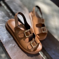 158735 Женские кожаные босоножки (босоніжки натуральна шкіра) Topas™ оптом от производителя обув