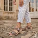 158716 Женские кожаные босоножки (босоніжки натуральна шкіра) Topas™ оптом от производителя обув