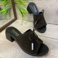 158907 Женские кожаные сабо (жиноче взуття натуральная шкіра)Topas™ оптом от производителя обуви