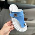 158827 Женские кожаные вьетнамки (літнє жіноче взуття)Topas™ оптом от производителя обуви