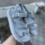 158834 Женские кожаные босоножки (босоніжки натуральна шкіра) Topas™ оптом от производителя обув