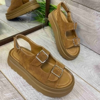 158902 Женские кожаные босоножки (босоніжки натуральна шкіра) Topas™ оптом от производителя обув