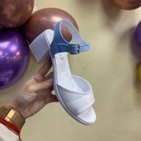 158869 Женские кожаные босоножки (босоніжки натуральна шкіра) Topas™ оптом от производителя обув