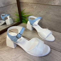 158869 Женские кожаные босоножки (босоніжки натуральна шкіра) Topas™ оптом от производителя обув