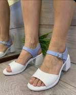 158869 Женские кожаные босоножки (босоніжки натуральна шкіра) Topas™ оптом от производителя обув