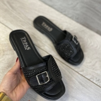 158874 Женские кожаные босоножки (босоніжки натуральна шкіра) Topas™ оптом от производителя обув