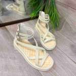 158936 Женские кожаные босоножки (босоніжки натуральна шкіра) Topas™ оптом от производителя обув