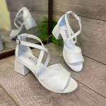 158900 Женские кожаные босоножки (босоніжки натуральна шкіра) Topas™ оптом от производителя обув