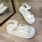 158929 Женские кожаные босоножки (босоніжки натуральна шкіра) Topas™ оптом от производителя обув