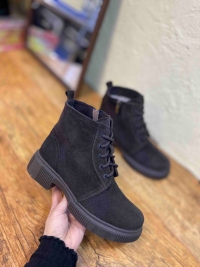 158501 Жіночі шкіряні черевики (женские ботинки натуральная кожа , замша )Topas™ оптом від виробн 158501