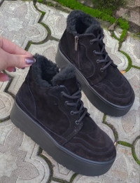 158302 Жіночі шкіряні черевики (женские ботинки натуральная кожа , замша )Topas™ оптом від виробн