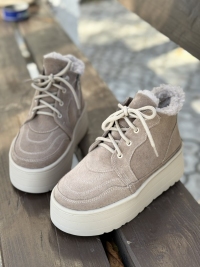 158301 Жіночі шкіряні черевики (женские ботинки натуральная кожа , замша )Topas™ оптом від виробн