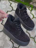 158302 Жіночі шкіряні черевики (женские ботинки натуральная кожа , замша )Topas™ оптом від виробн