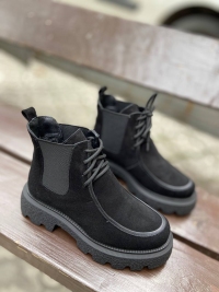 158499 Жіночі шкіряні черевики (женские ботинки натуральная кожа , замша )Topas™ оптом від виробн 158499