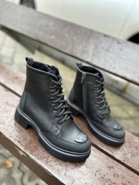 158498 Жіночі шкіряні черевики (женские ботинки натуральная кожа , замша )Topas™ оптом від виробн 158498