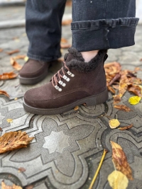 158492 Жіночі шкіряні черевики (женские ботинки натуральная кожа , замша )Topas™ оптом від виробн