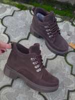 158338 Жіночі шкіряні черевики (женские ботинки натуральная кожа , замша )Topas™ оптом від виробн