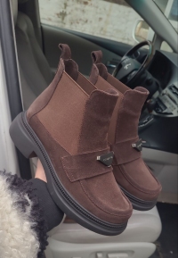 158440 Жіночі шкіряні черевики (женские ботинки натуральная кожа , замша )Topas™ оптом від виробн