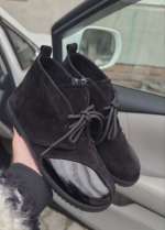 158484 Жіночі шкіряні черевики (женские ботинки натуральная кожа , замша )Topas™ оптом від виробн