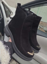 158477 Жіночі шкіряні черевики (женские ботинки натуральная кожа , замша )Topas™ оптом від виробн 158477