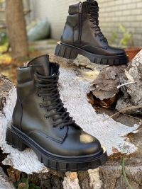 153382 Женские кожаные ботинки Осень-Зима на Expomag