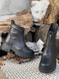 153561 Женские кожаные ботинки Осень-Зима на Expomag