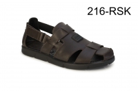159067 Мужcкие кожаные летние сандалии шлепки INGVER оптом в Броварах 159067