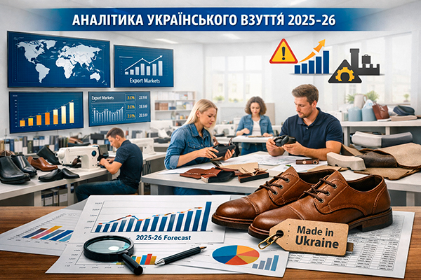 Прогноз з українського взуття 2025–2026: аналітика та перспективи до 2027 року.